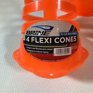 Set of 4 Flex Cones Orange 9”